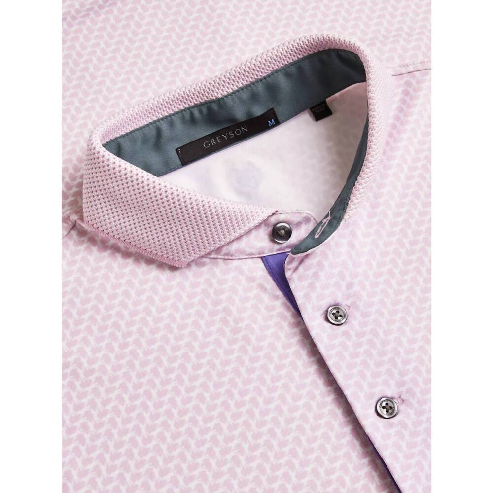 NEW GREYSON CLOTHIERS men's dances with wolves polo in pink